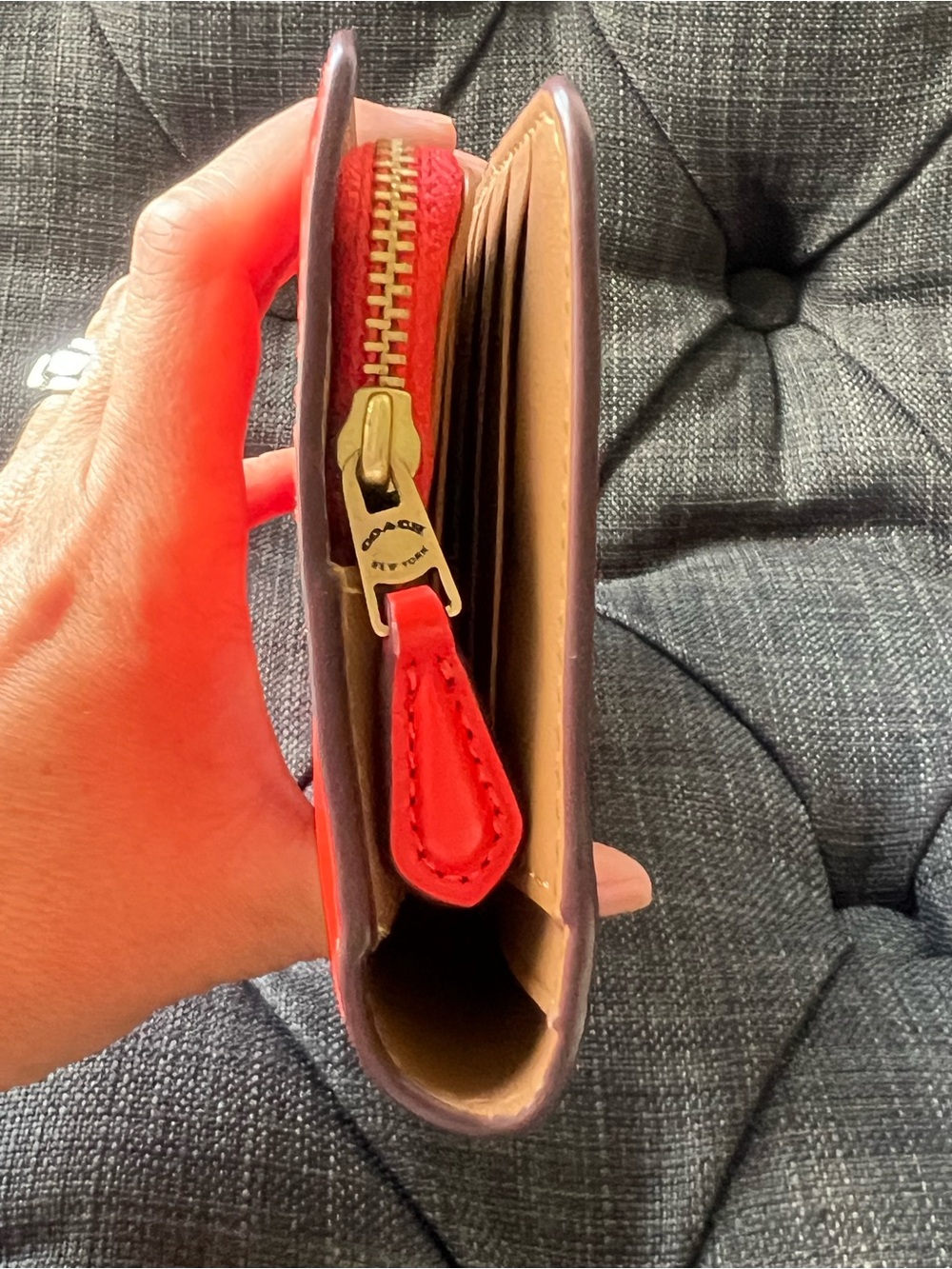 COACH Slim Wallet Style 58586 - Picture 4 of 15